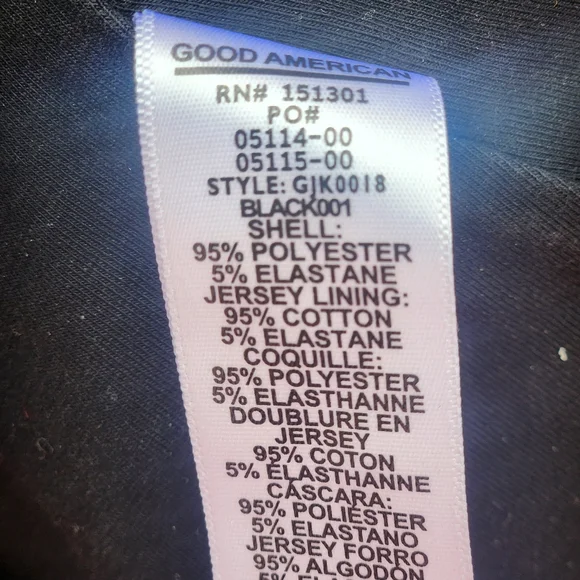 GOOD AMERICAN Women's Waisted Stretch Blazer Size 5 Extra Large Black - Picture 6 of 10